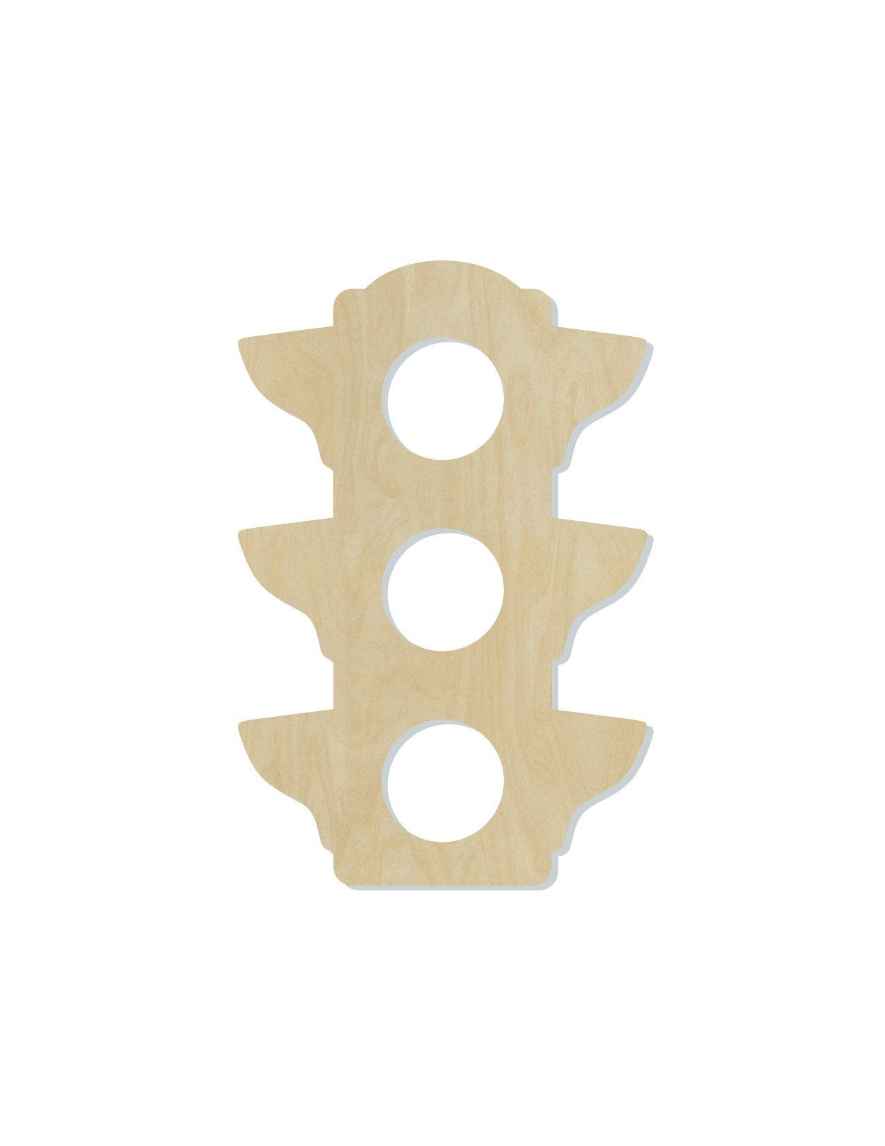 Traffic Light wood shape wood cutouts DIY Paint kit #2114 - Multiple Sizes Available - Unfinished Wood Cutout Shapes