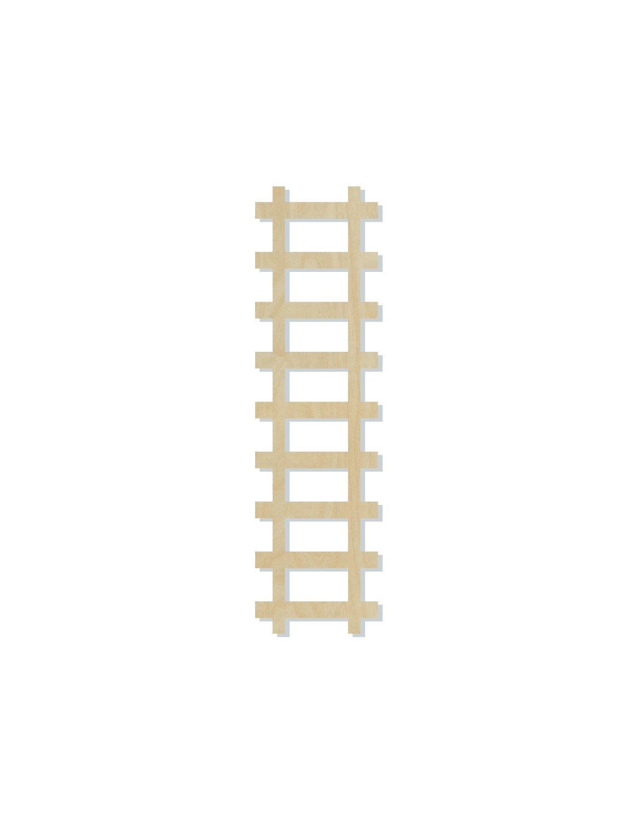 Train Tracks wood shape wood cutouts DIY Paint kit Trains #2116 - Multiple Sizes Available - Unfinished Wood Cutout Shapes
