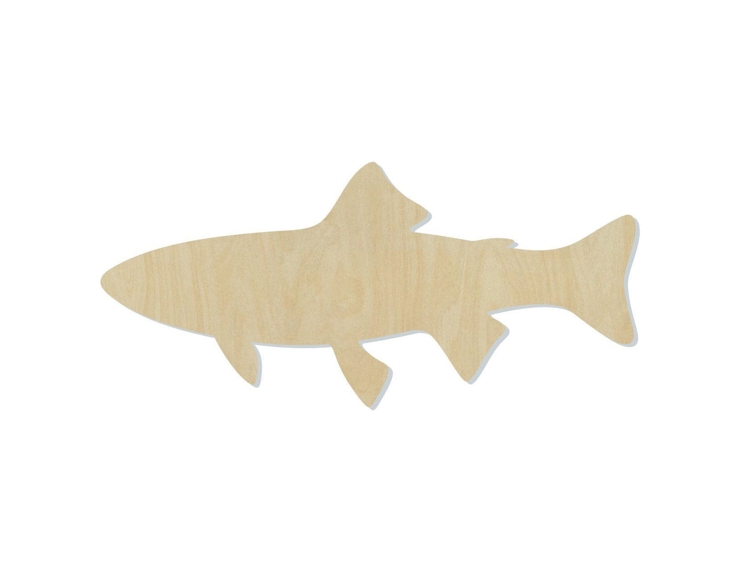 Trout Wood Cutouts fishing camping paint kit DIY #2136 - Multiple Sizes Available - Unfinished wood Cutout Shapes