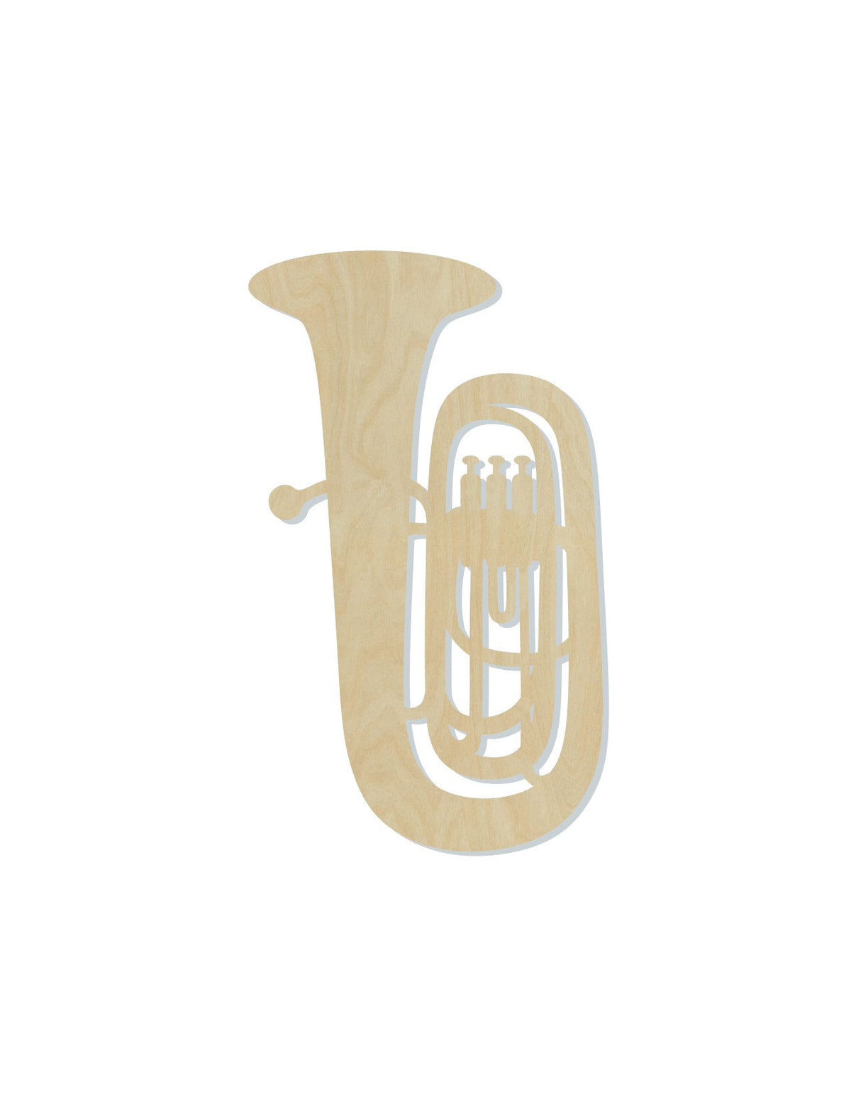 Tuba Wood Cutouts music class band marching band Musician paint kit DIY #2140 - Multiple Sizes Available - Unfinished wood Cutout Shapes