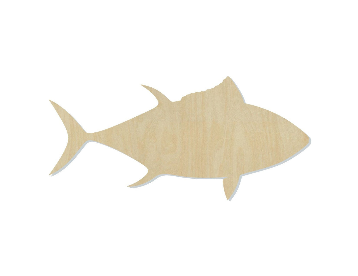 Tuna Wood Cutouts blank fishing pain kit DIY #2142 - Multiple Sizes Available - Unfinished wood Cutout Shapes
