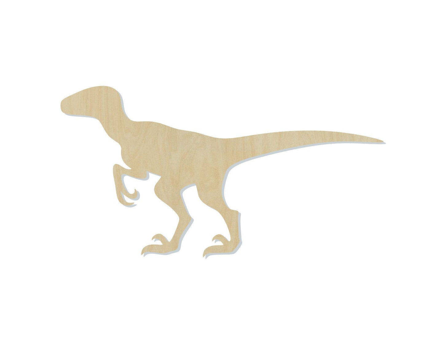 Velocirptor Dinosaur Wood blank Cutouts DIY paint Bedroom decor boys #2157 - Multiple Sizes Available - Unfinished wood Cutout Shapes