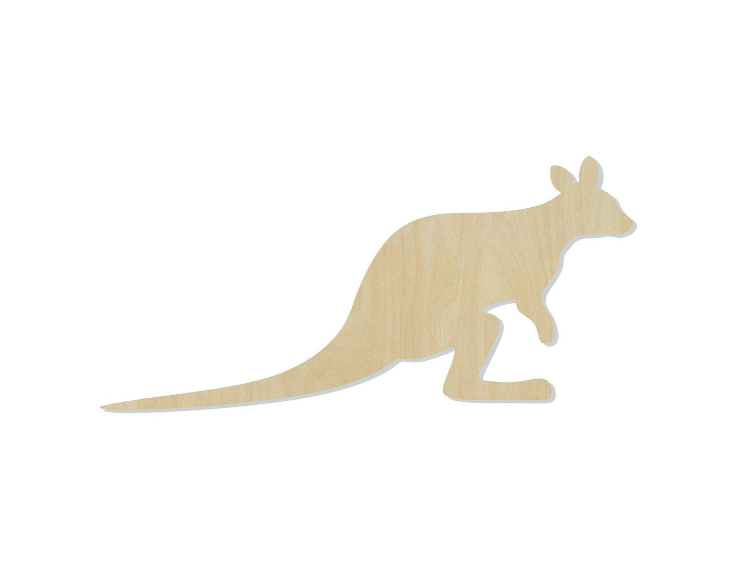 Wallaby Wood Cutouts Zoo animals, Australia Animal cutouts DIY paint #2170 - Multiple Sizes Available - Unfinished wood Cutout Shapes