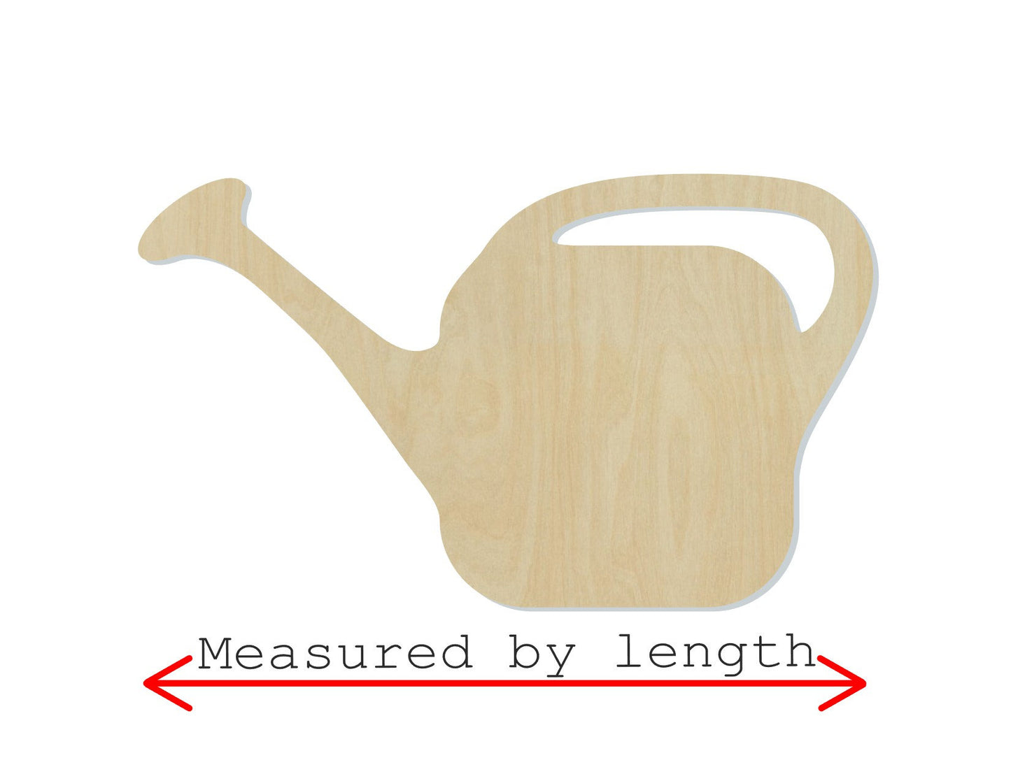 Watering Can Wood Cutouts Garden Flowers DIY Paint #2175 - Multiple Sizes Available - Unfinished wood Cutout Shapes