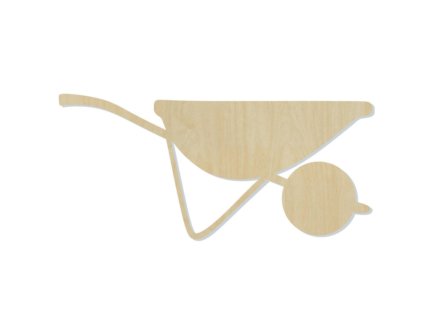 Wheelbarrow Wood Cutouts Garden Work DIY Paint Flowers Summertime #2184 - Multiple Sizes Available - Unfinished wood Cutout Shapes