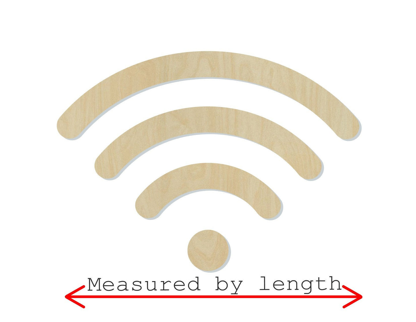 Wifi Symbol Wood Cutouts Guest WIFI Household Home Decor DIY Paint #2188 - Multiple Sizes Available - Unfinished wood Cutout Shapes