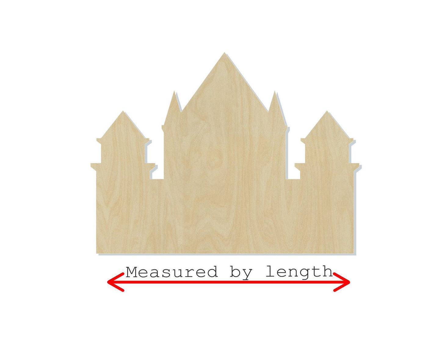 Castle Wood blank cutouts Princess #1264 - Multiple Sizes Available - Unfinished Wood Cutout Shapes