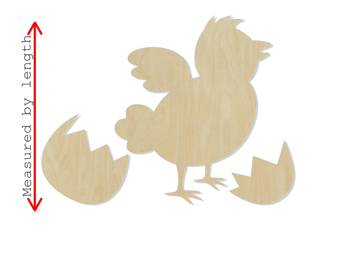 Easter Chicken Hatching cutout wood cutouts Easter craft springtime DIY Paint #1426 - Multiple Sizes Available - Unfinished Cutout Shapes