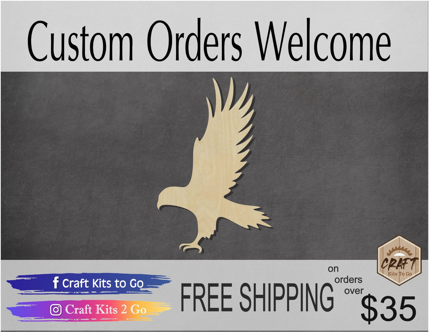 Hawk wood cutouts Birds animal cutouts zoo animals #1586 - Multiple Sizes Available - Unfinished wood Cutout Shapes