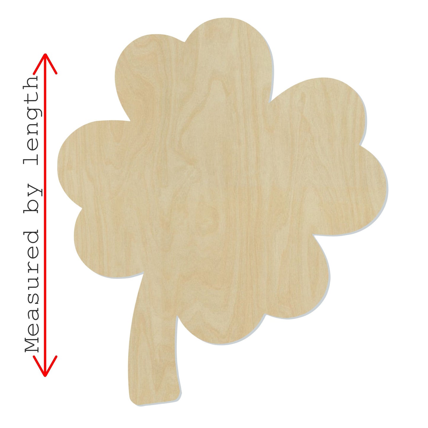 Clover Wood Cutout #1011 - Multiple Sizes Available - Unfinished Wood Cutout Shapes
