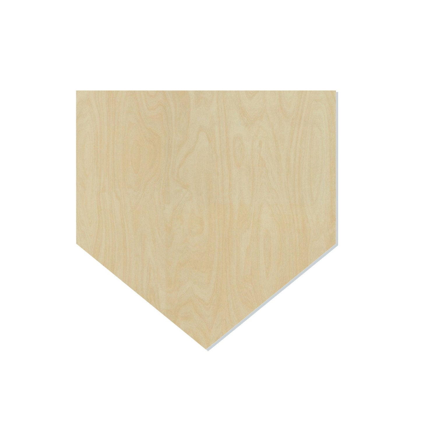 Home Plate Blank Home Plate Cutout #1069 - Multiple Sizes Available - Unfinished Wood Cutout Shapes