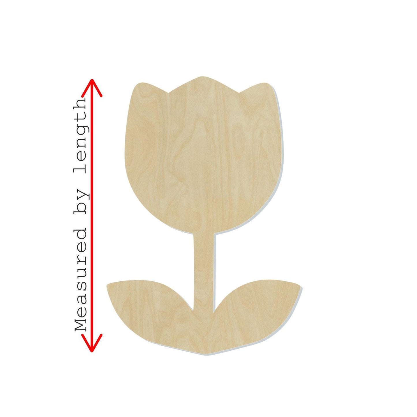 Tulip Blank Garden Flowers Tulip cutout #1095 - Multiple Sizes Available - Unfinished Wood Cutout Shapes