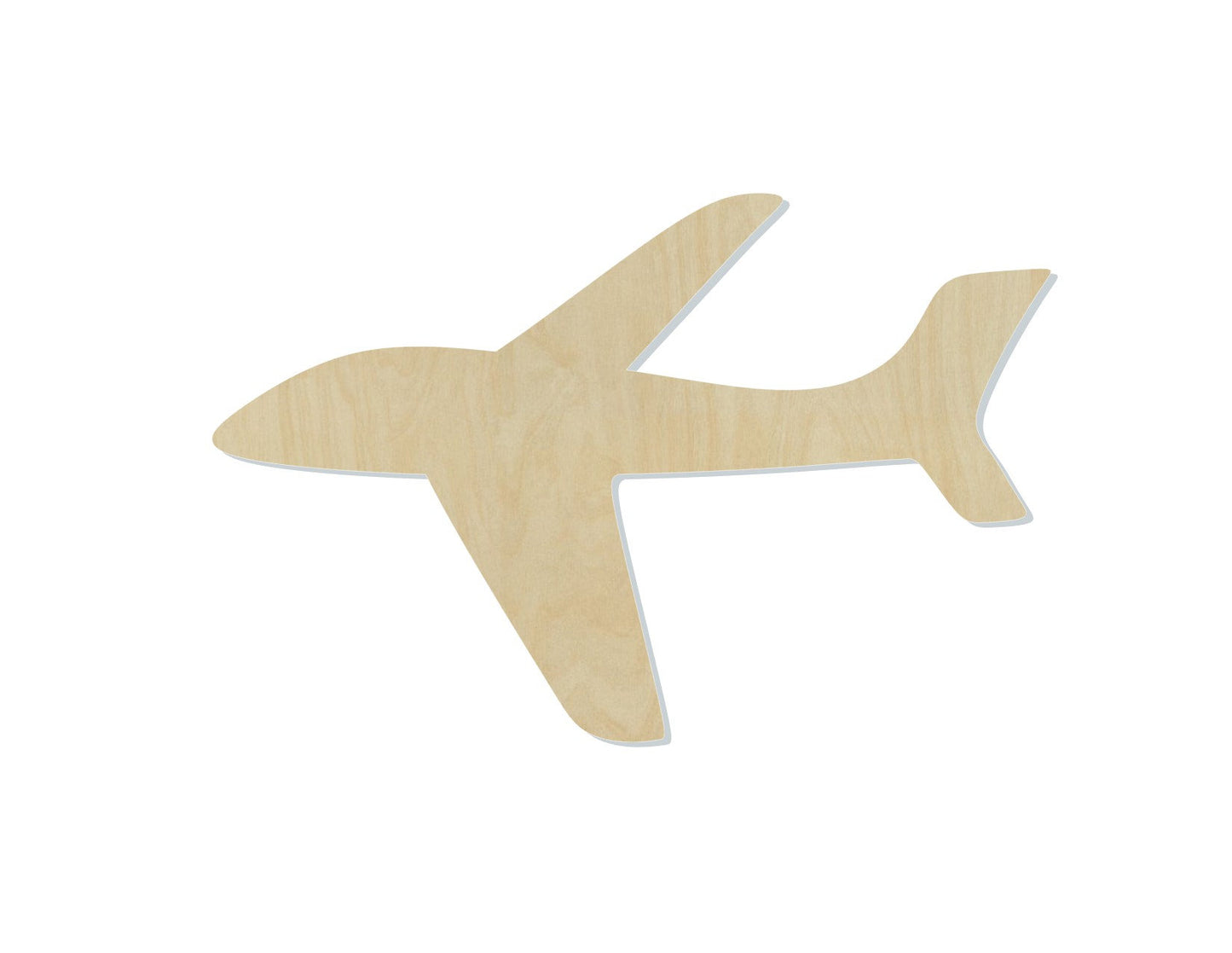Airplane Blank Sky flying 30,000 feet #1117 - Multiple Sizes Available - Unfinished Wood Cutout Shapes