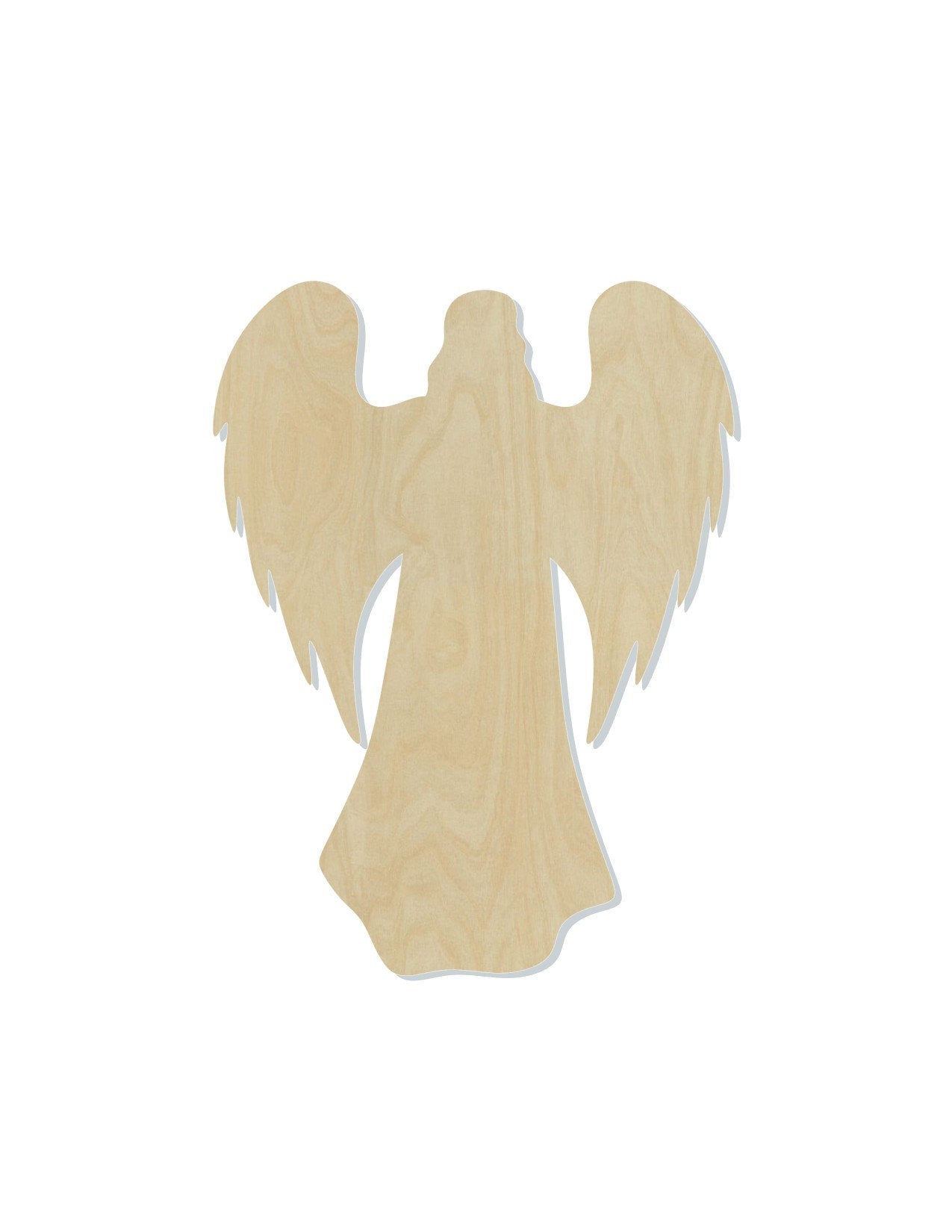 Angel Blank heaven Look over me religion #1124 - Multiple Sizes Available - Unfinished Wood Cutout Shapes