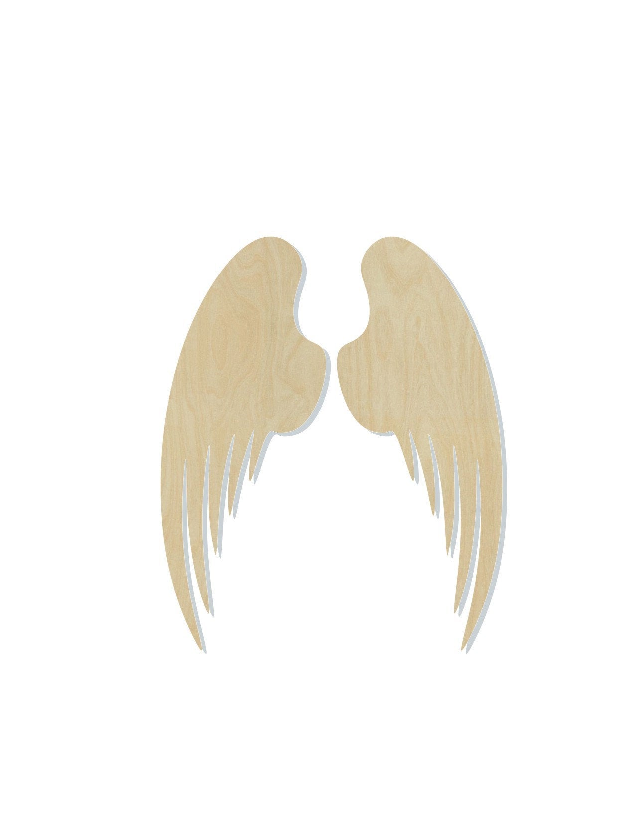 Angel Wings Blank Cutout heaven religion look over me #1125 - Multiple Sizes Available - Unfinished Wood Cutout Shapes