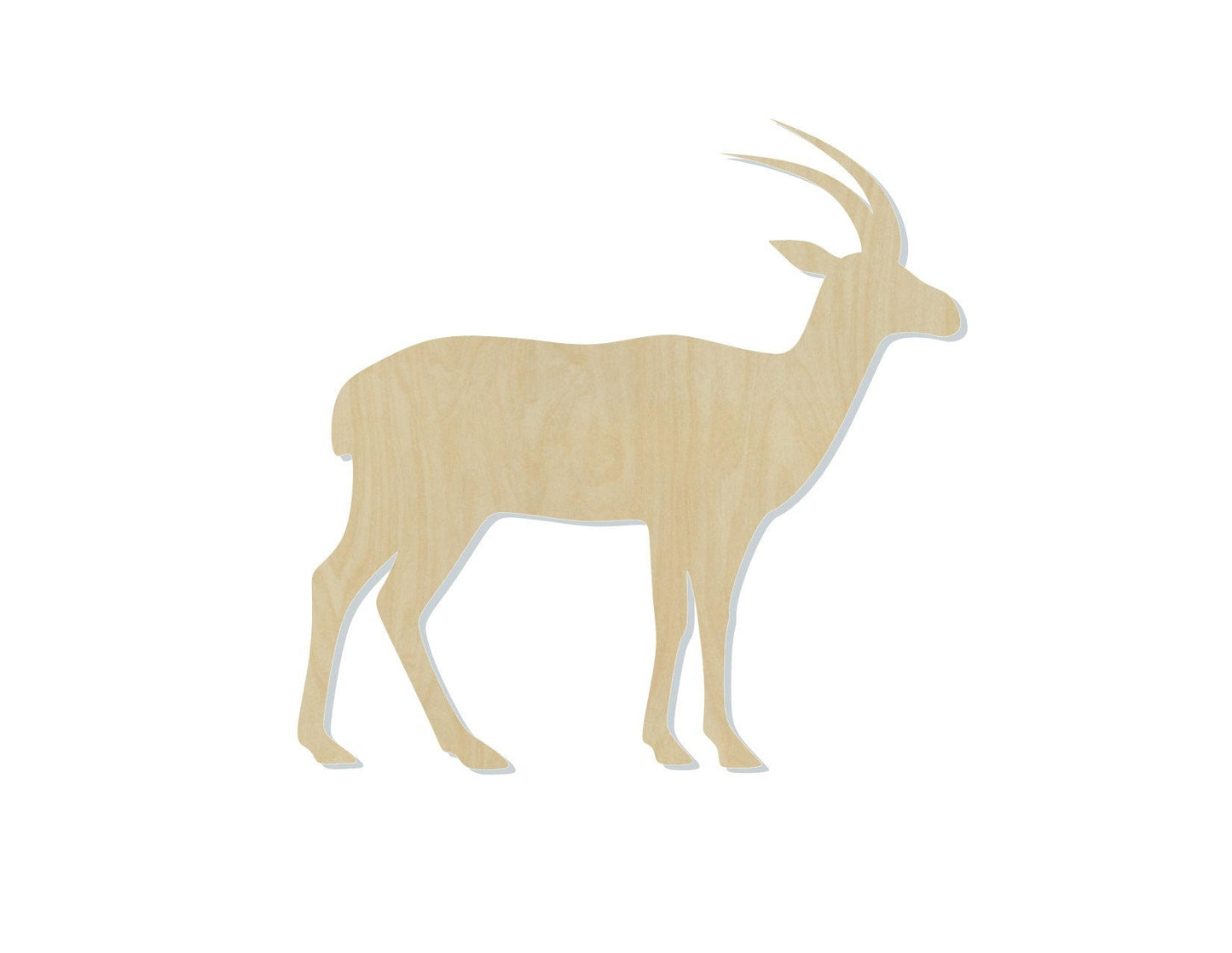 Antelope Cutout Blank zoo animals hunting #1128 - Multiple Sizes Available - Unfinished Wood Cutout Shapes