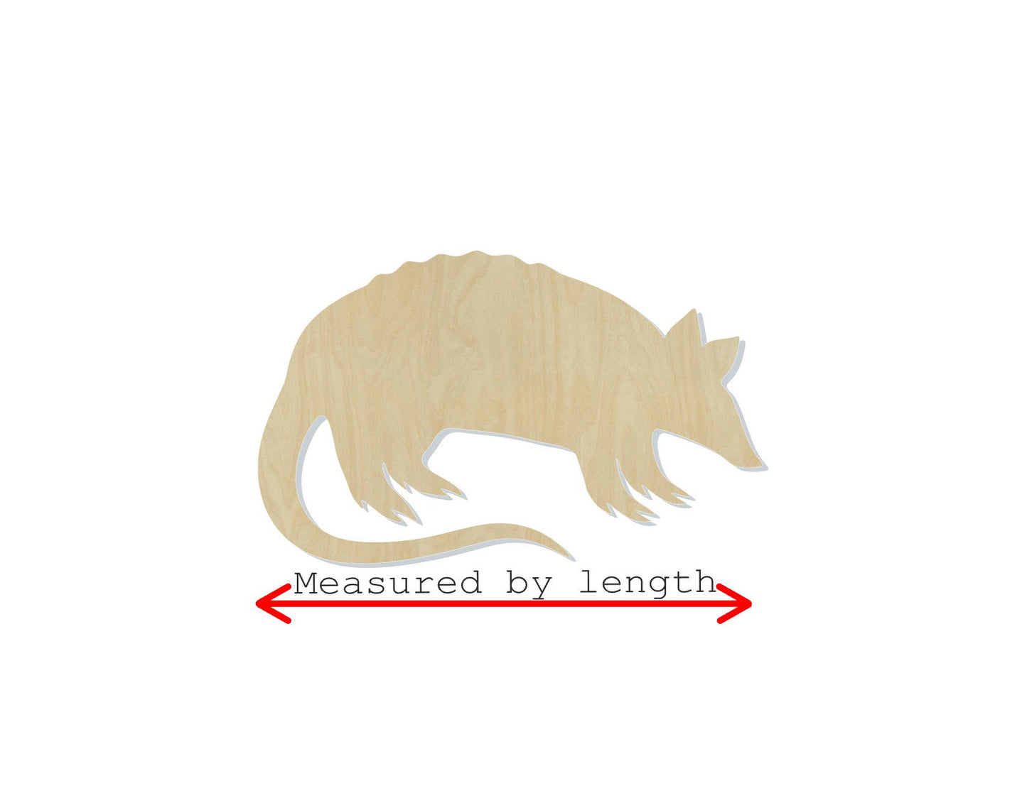 Armadillo Cutout blank animal cutouts animal blanks zoo animals #1131 - Multiple Sizes Available - Unfinished Wood Cutout Shapes