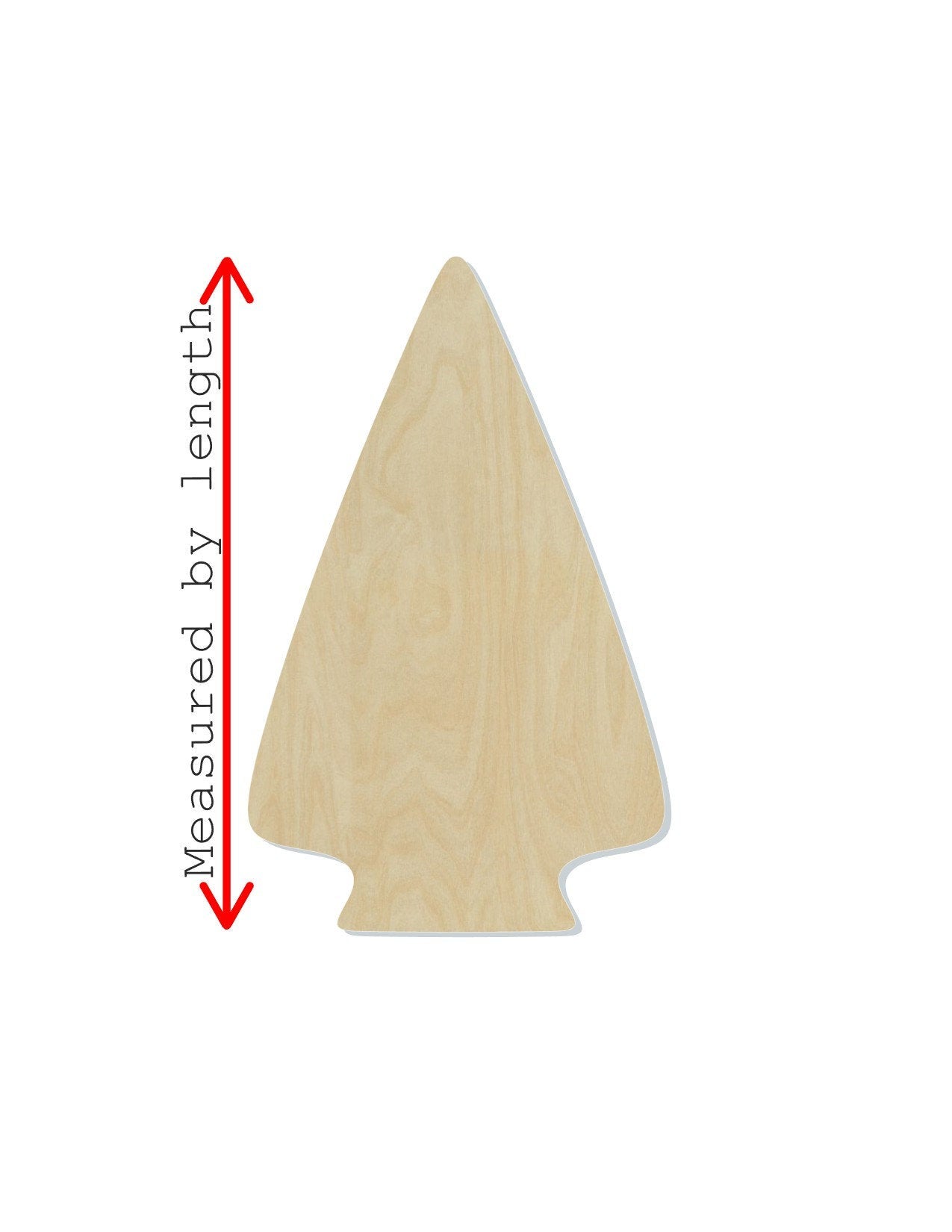 Arrowhead Blank cutout Indian hunting #1135 - Multiple Sizes Available - Unfinished Wood Cutout Shapes