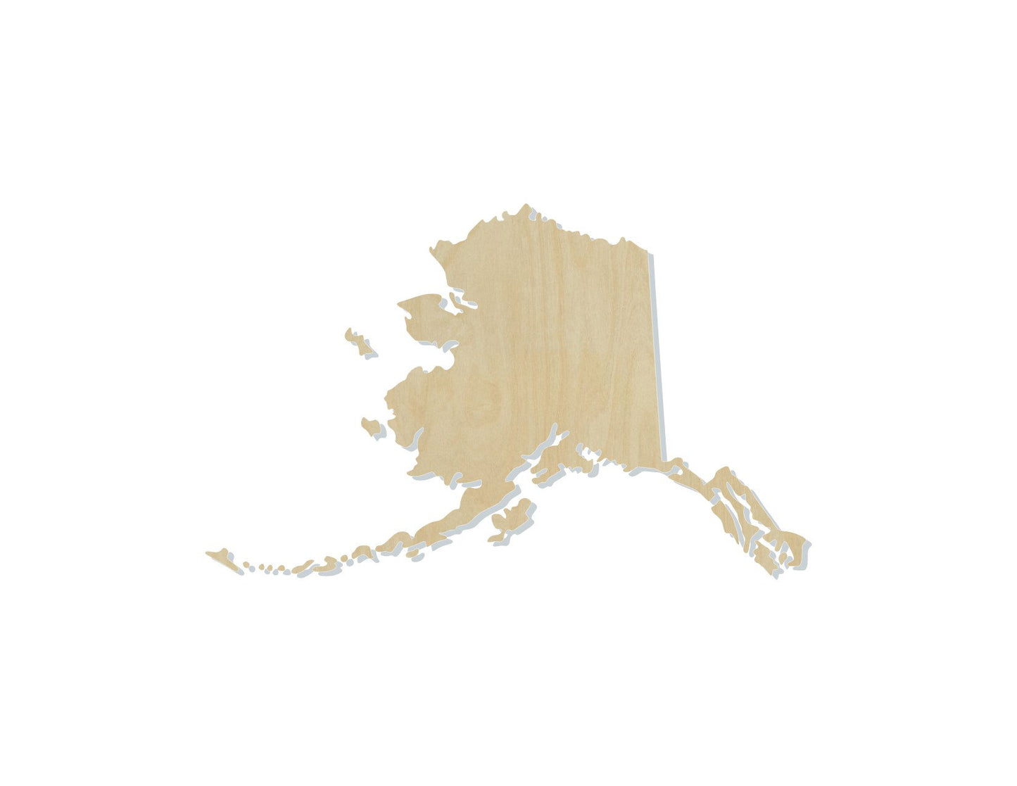 Alaska State blank cutout winter snow snowing hunting fishing #1140 - Multiple Sizes Available - Unfinished Wood Cutout Shapes