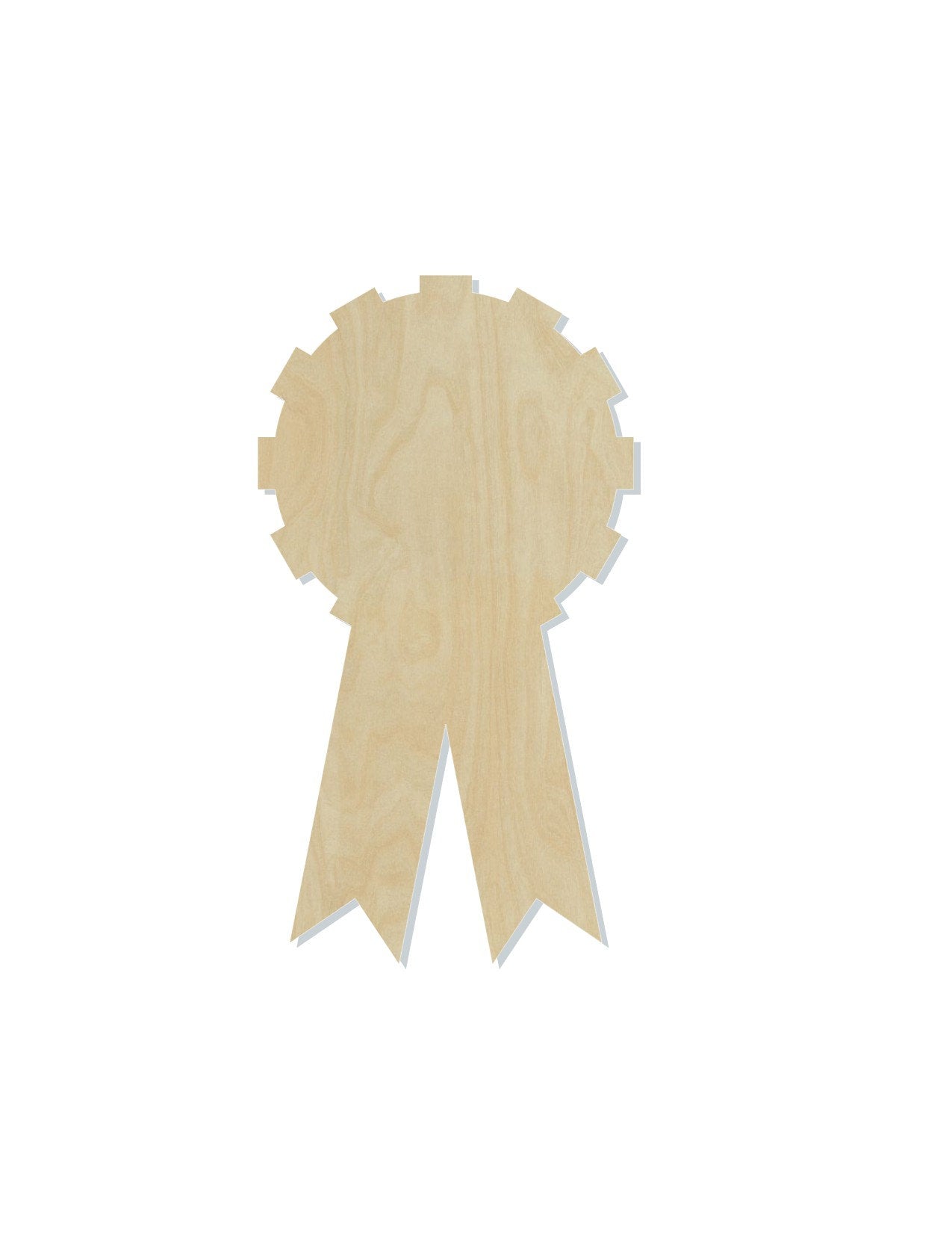 Award Ribbon cutout blank award ceremony school 1st place #1143 - Multiple Sizes Available - Unfinished Wood Cutout Shapes