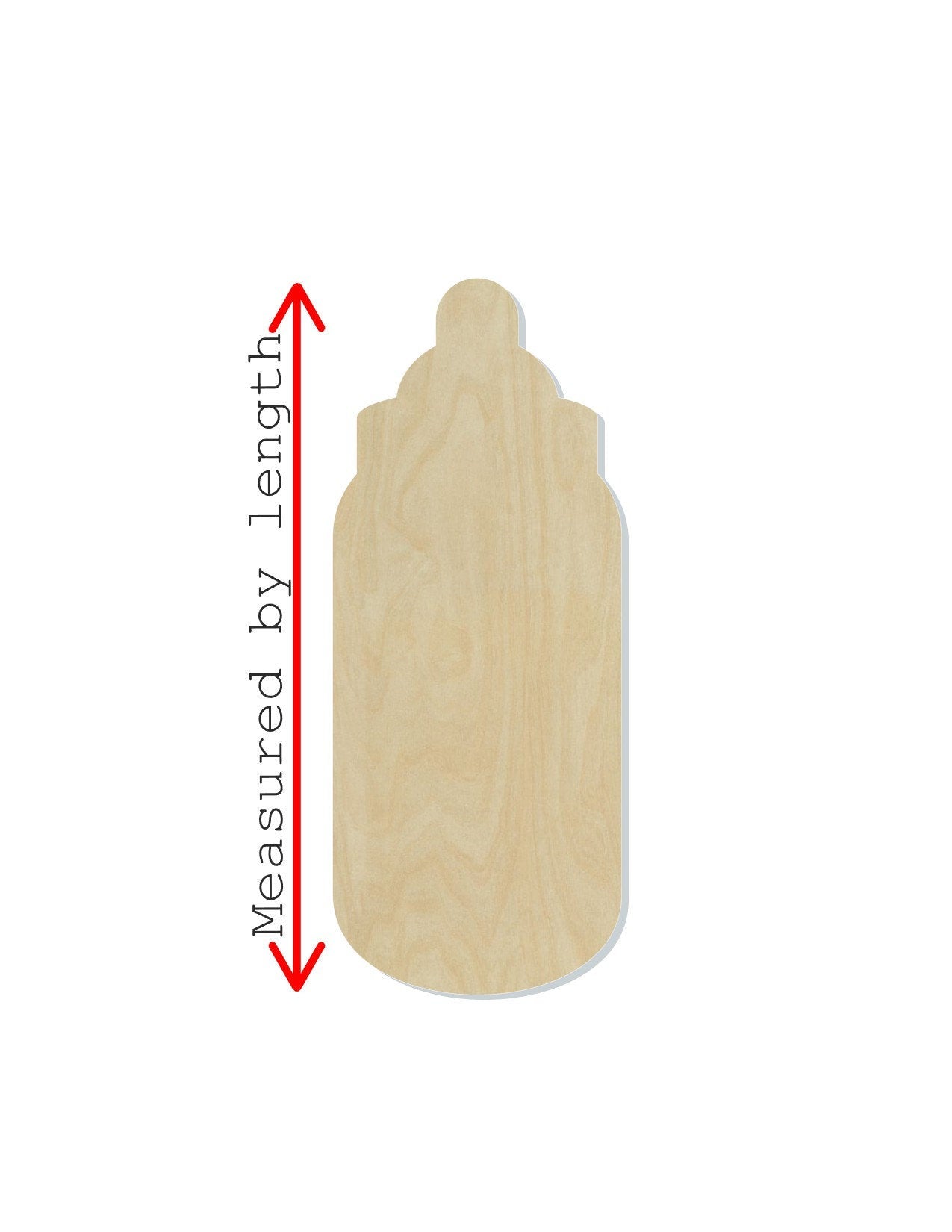 Baby Bottle Blank cutout baby shower baby #1145 - Multiple Sizes Available - Unfinished Wood Cutout Shapes