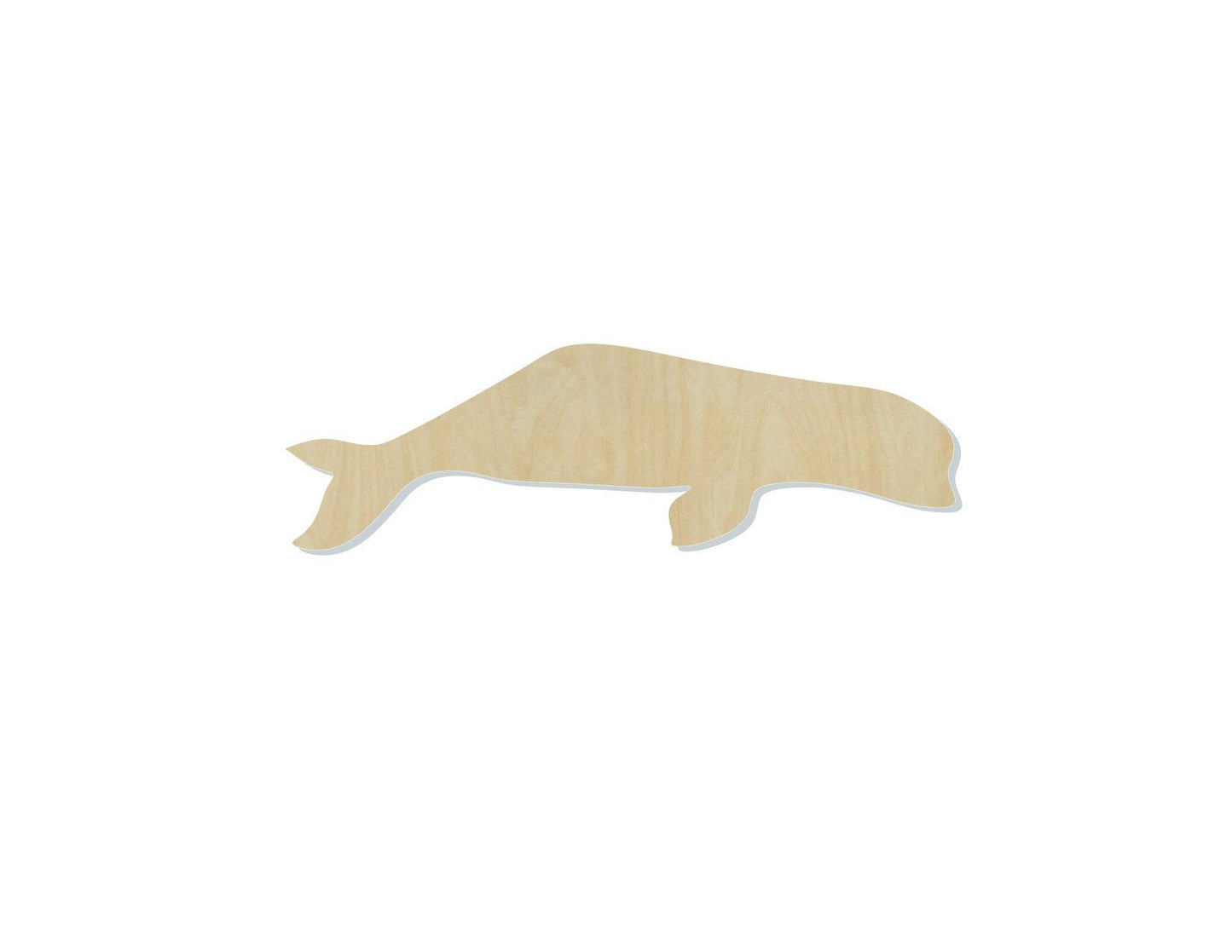 Beluga Whale Wood Blank Cutouts Ocean animals Sea animals #1182 - Multiple Sizes Available - Unfinished Wood Cutout Shapes