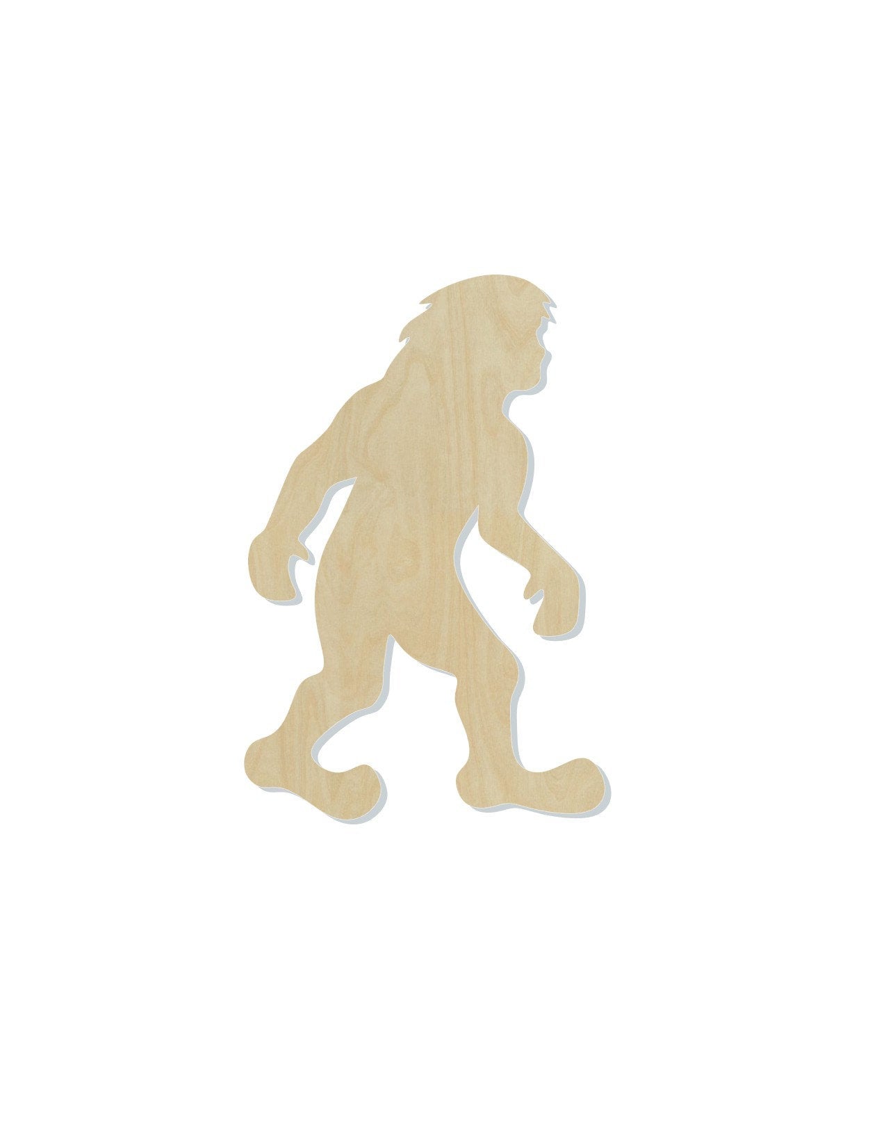 Big Foot Wood Blank Cutouts Scary Halloween #1185 - Multiple Sizes Available - Unfinished Wood Cutout Shapes