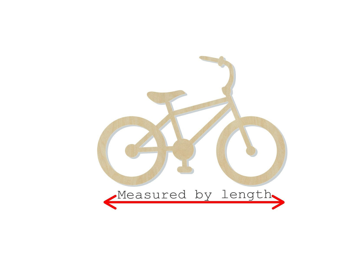 Bike Blank wood cutouts Transportation Kids Fun #1186 - Multiple Sizes Available - Unfinished Cutout Shapes
