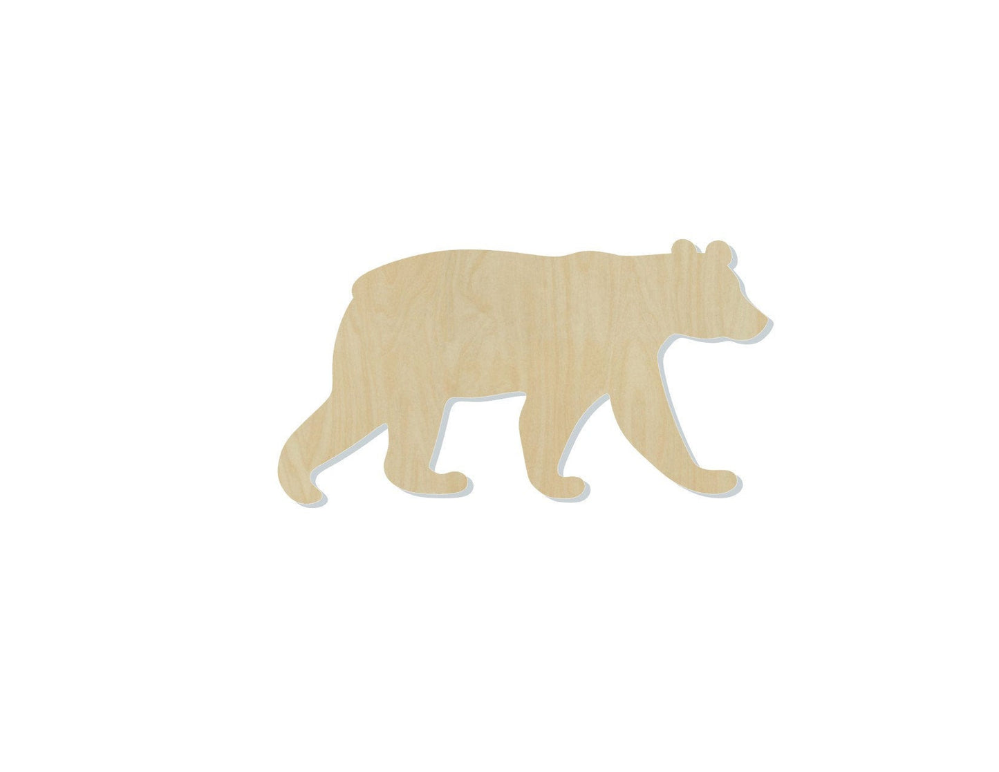 Black Bear Blank Wood cutouts Mama Bear Baby Bear Animal Cutouts Animal Blanks #1199 - Multiple Sizes Available - Unfinished Cutout Shapes