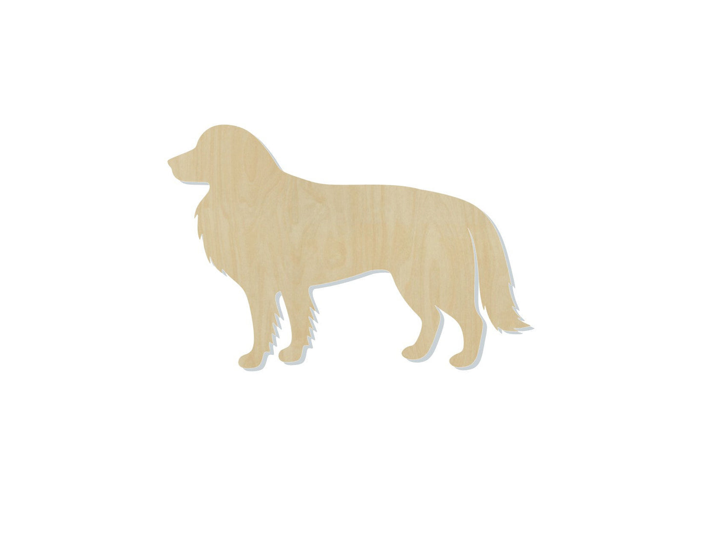 Border Collie Dog Cutout Wood Blank Mans Best Friend Cutouts #1205 - Multiple Sizes Available - Unfinished Cutout Shapes