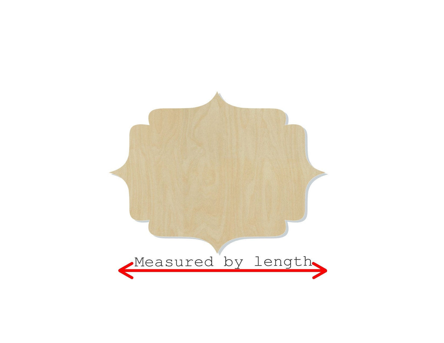 Frame Blank cutouts wood #1217 - Multiple Sizes Available - Unfinished Wood Cutout Shapes