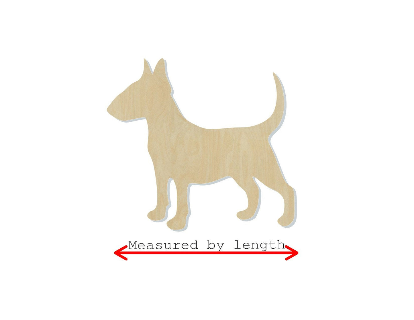 Bull Terrier Dog cutouts wood blanks mans best friend #1238 - Multiple Sizes Available - Unfinished Wood Cutout Shapes