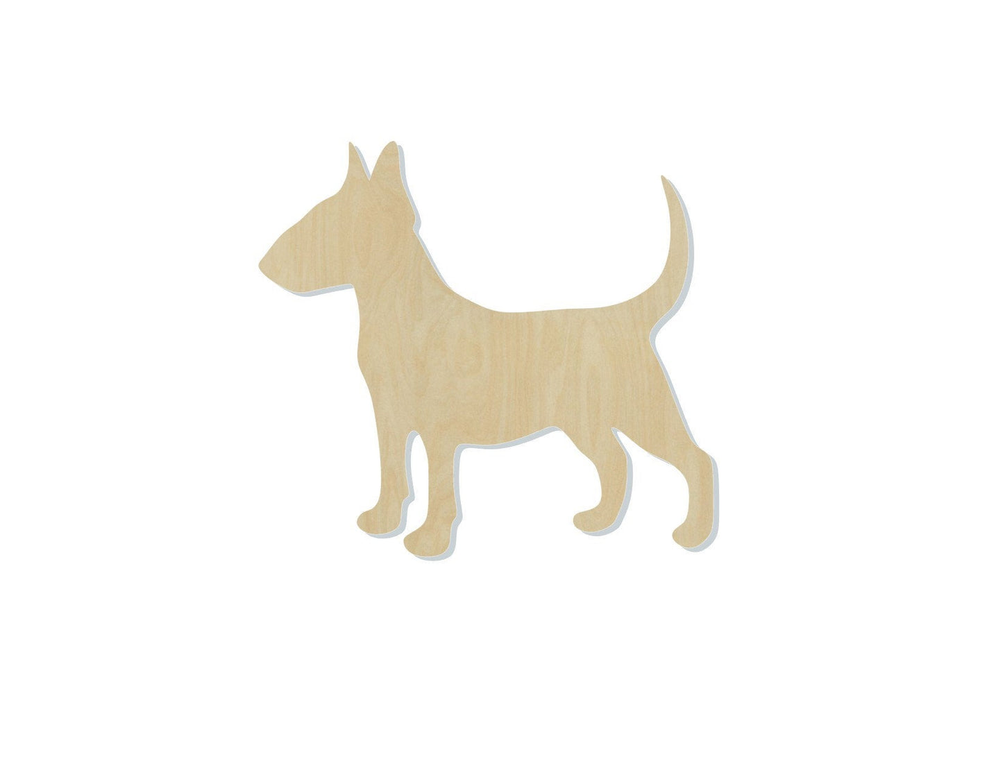 Bull Terrier Dog cutouts wood blanks mans best friend #1238 - Multiple Sizes Available - Unfinished Wood Cutout Shapes