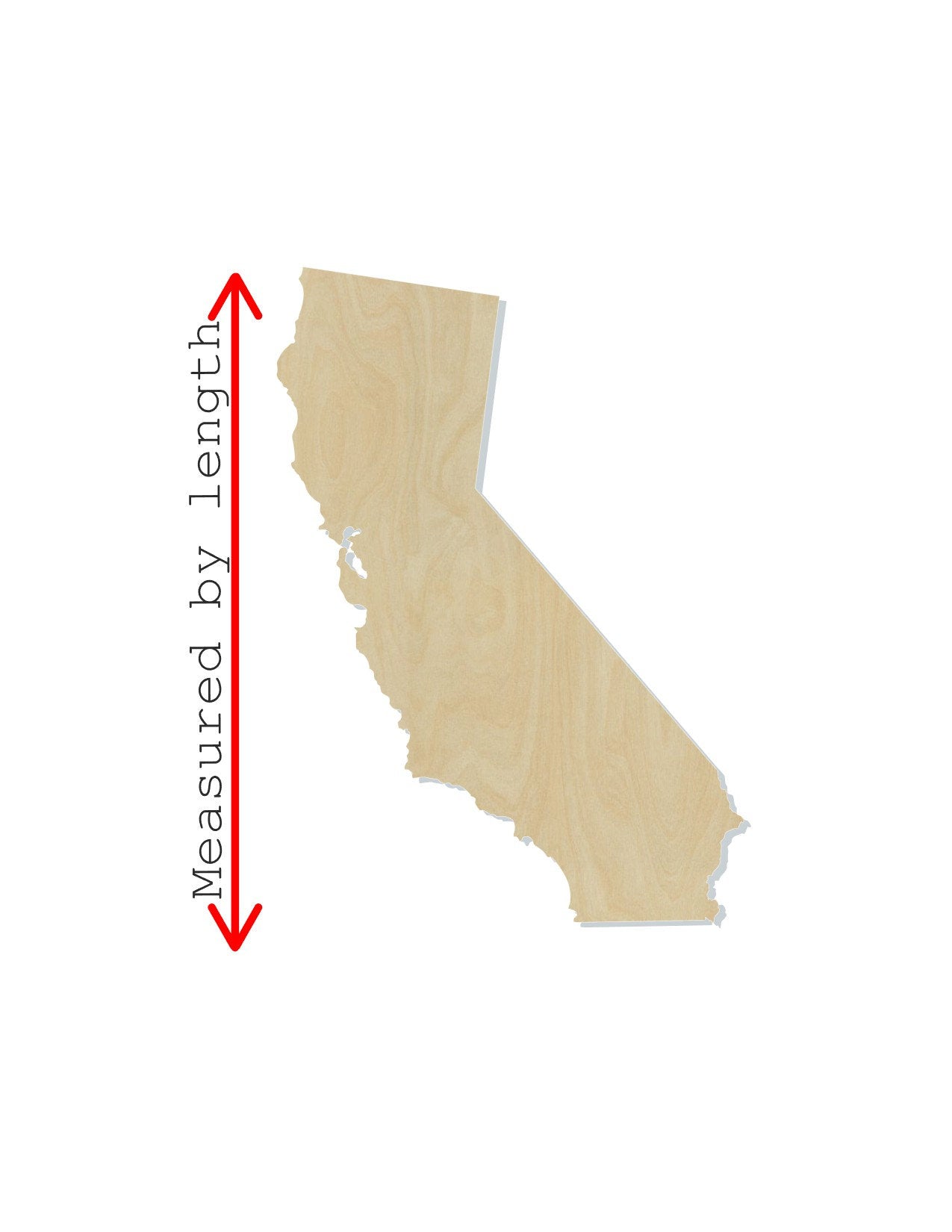 California State blank wood cutouts State Pride #1248 - Multiple Sizes Available - Unfinished Wood Cutout Shapes