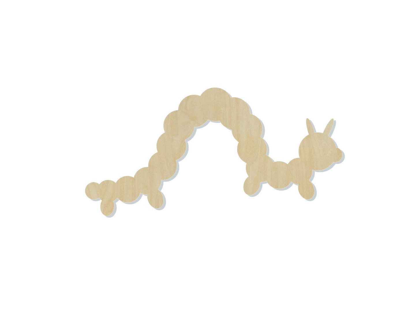 Caterpillar blank wood cutouts Animal cutouts Farm animals Garden Flowers #1265 - Multiple Sizes Available - Unfinished Wood Cutout Shapes