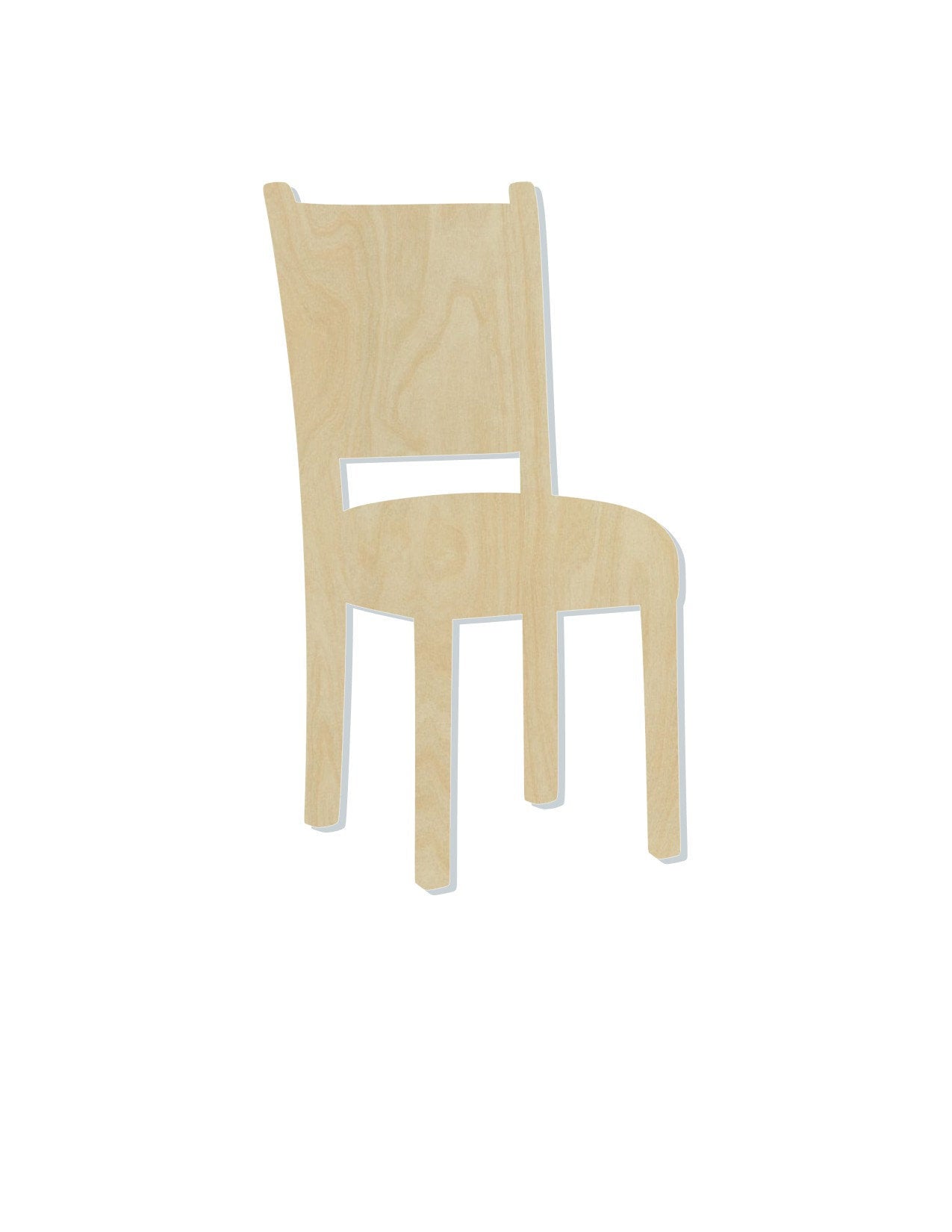 Chair blank wood cutouts DIY Paint, Household Chair #1278 - Multiple Sizes Available - Unfinished Cutout Shapes