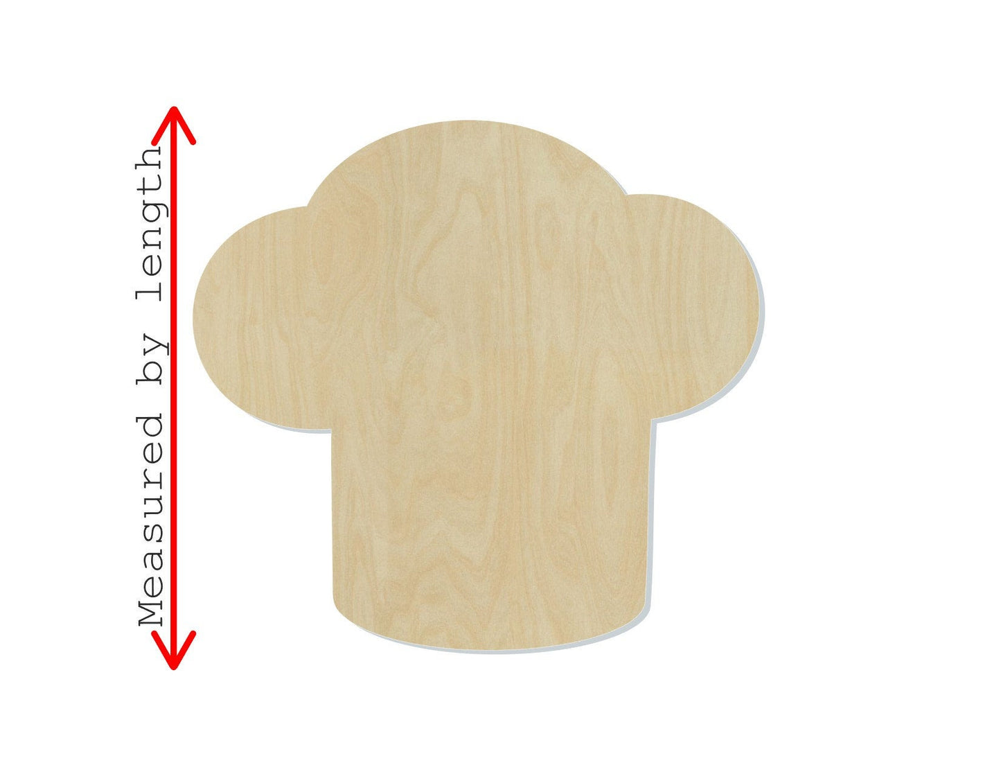 Chef Hat Wood blank cutouts kitchen decor DIY Paint #1284 - Multiple Sizes Available - Unfinished Cutout Shapes