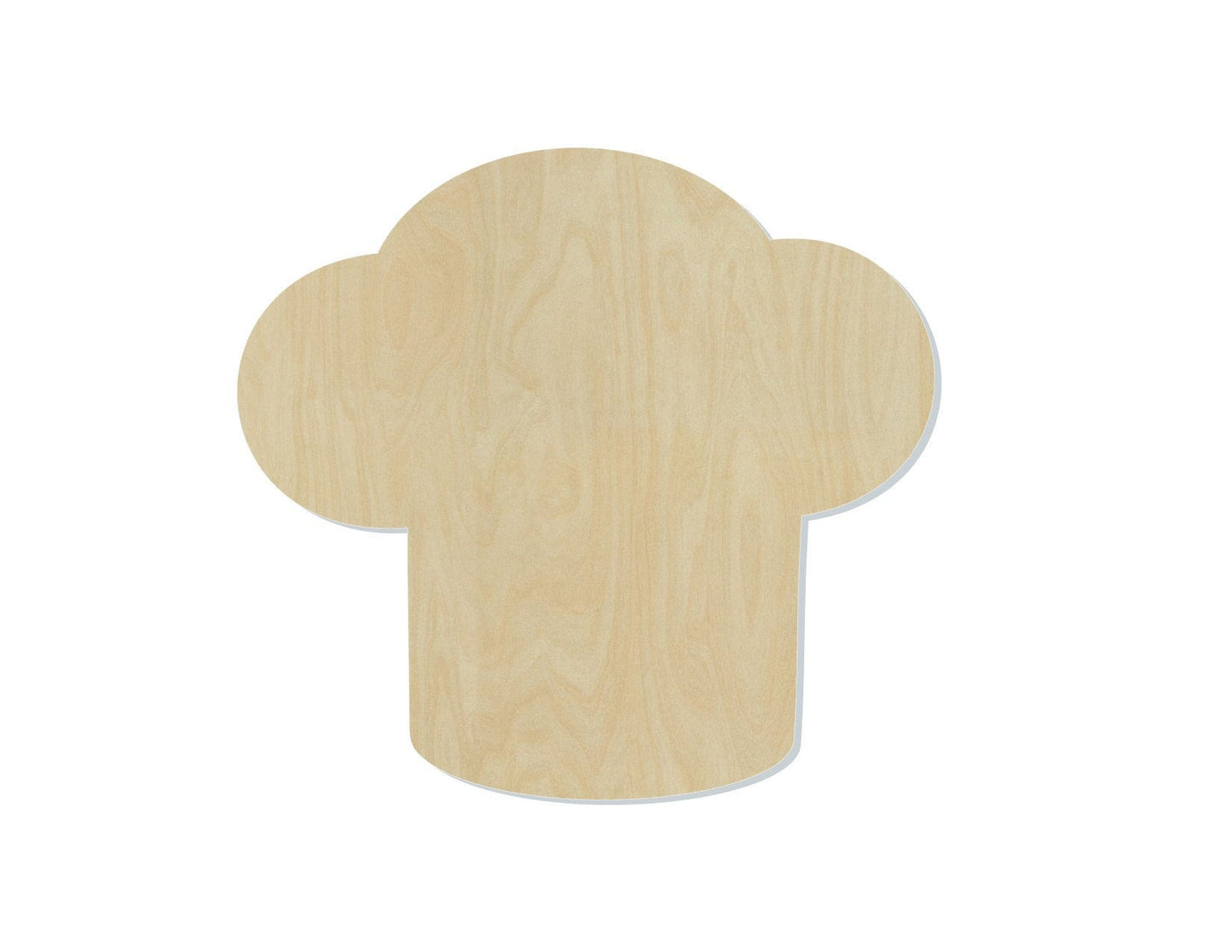Chef Hat Wood blank cutouts kitchen decor DIY Paint #1284 - Multiple Sizes Available - Unfinished Cutout Shapes