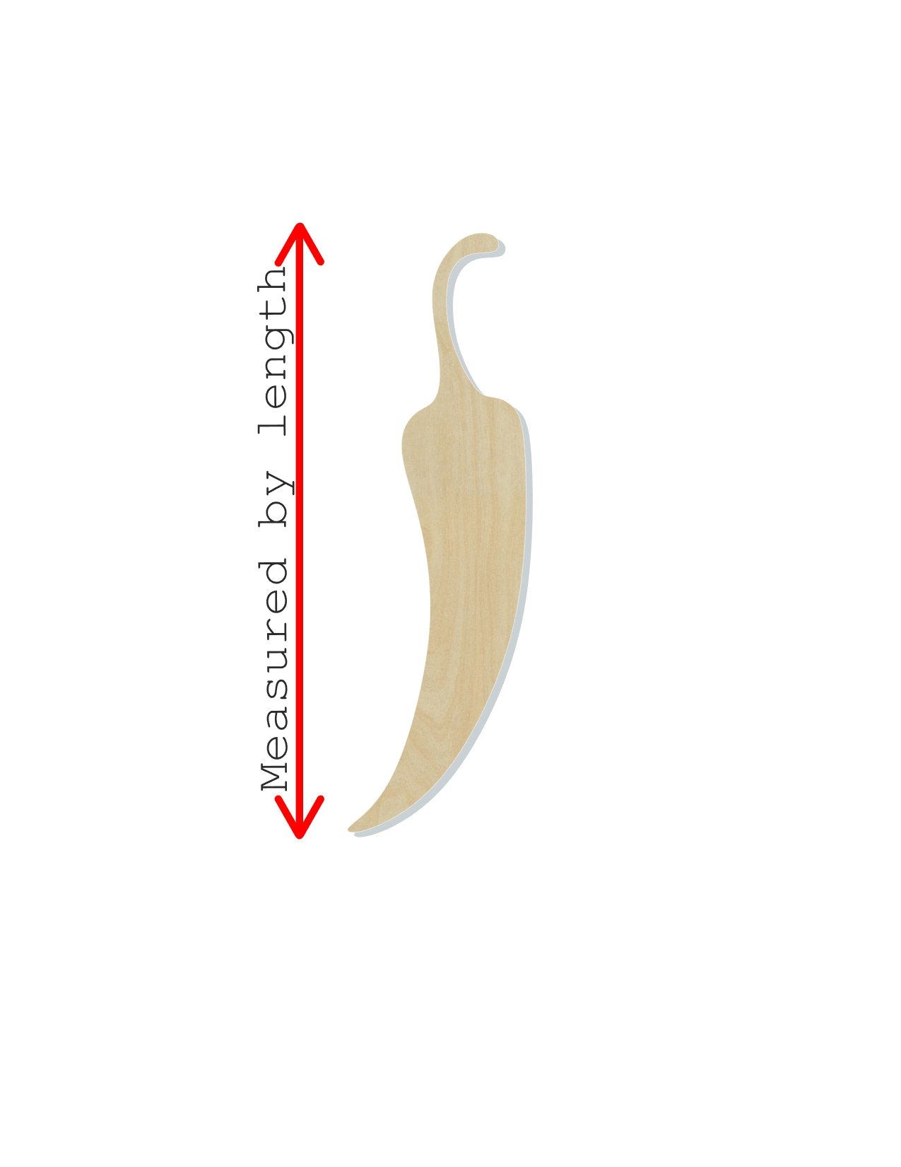 Chili Pepper blank wood cutouts Food Hot DIY Paint Kitchen Garden #1293 - Multiple Sizes Available - Unfinished Cutout Shapes