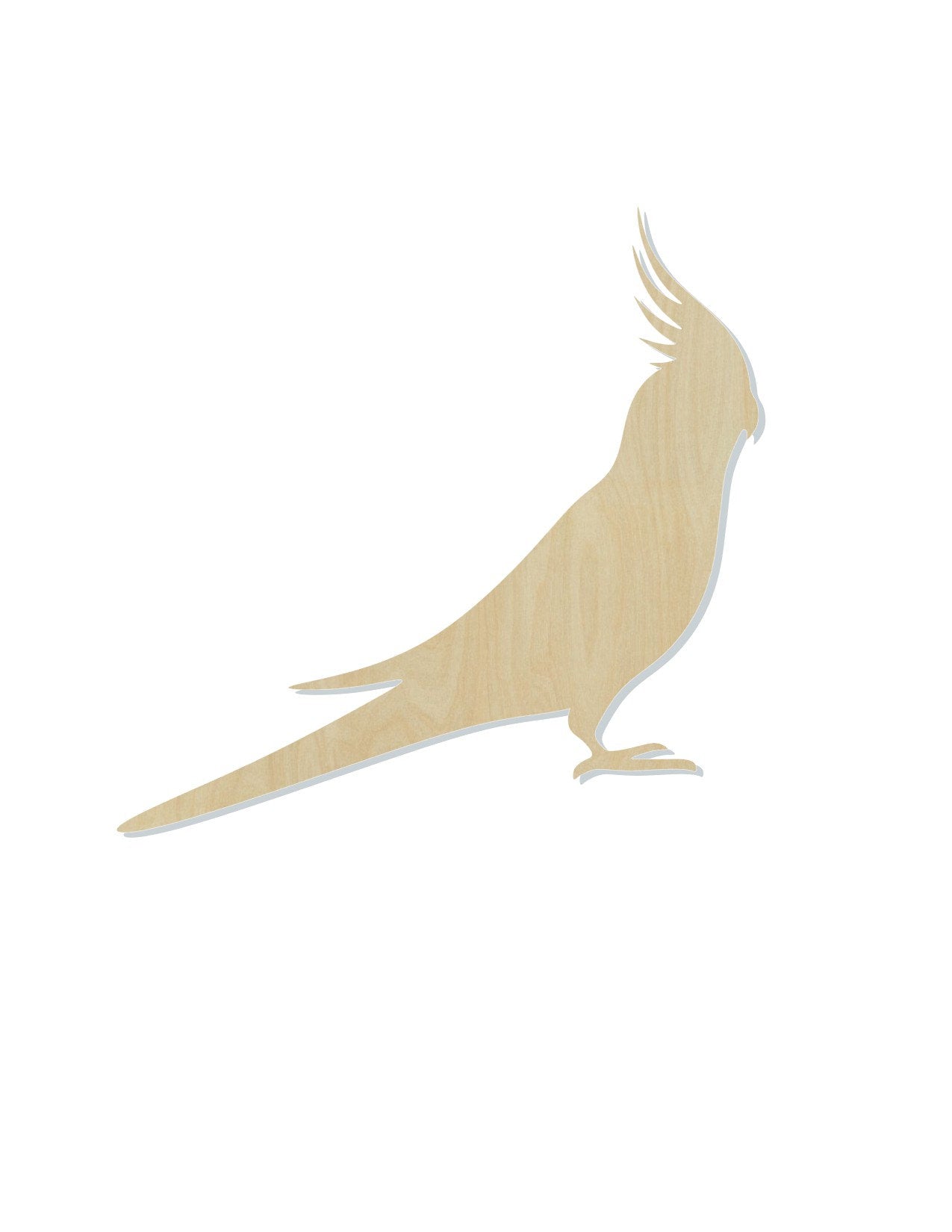 Cockatiel Bird cutouts wood blanks DIY paint kit Birds animal cutouts #1345 - Multiple Sizes Available - Unfinished Cutout Shapes