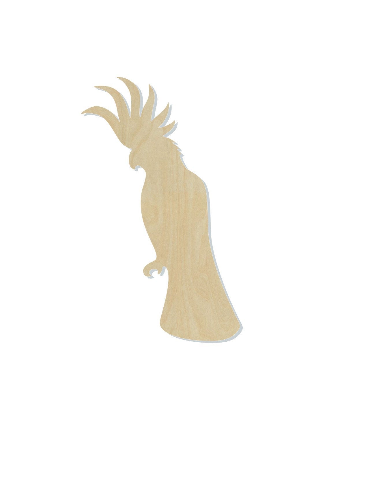 Cockatoo Bird cutouts wood blanks Animal cutouts zoo animals Flying birds, DIY #1346 - Multiple Sizes Available - Unfinished Cutout Shapes