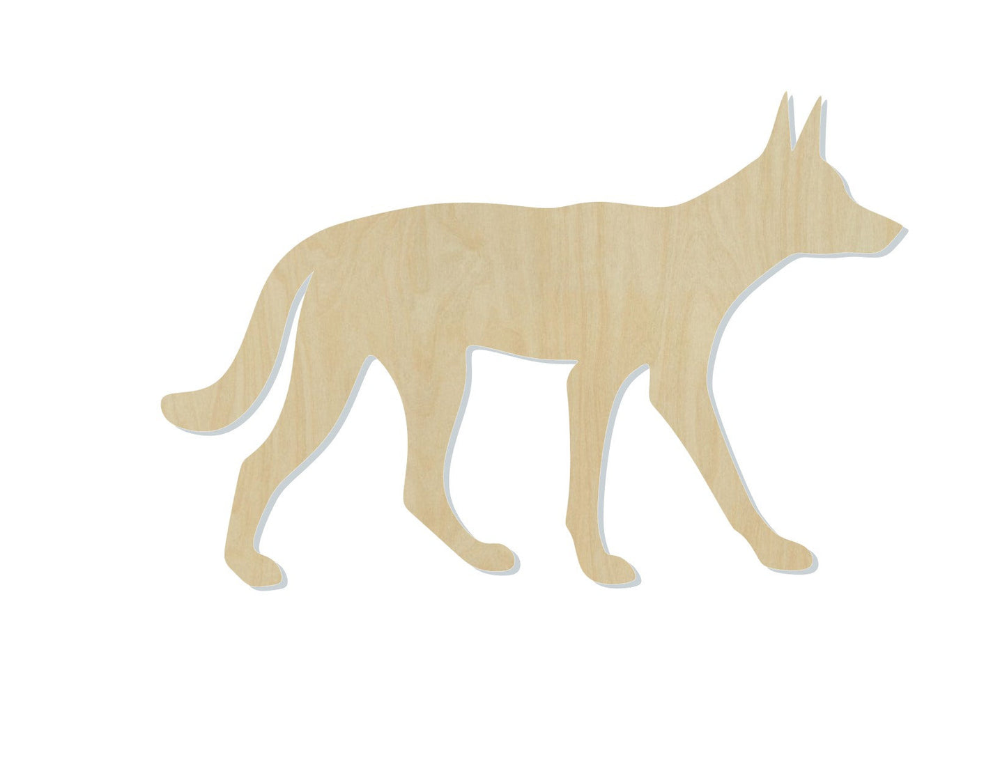 Dingo animal wood blank cutouts DIY paint zoo animals animal cutouts #1374 - Multiple Sizes Available - Unfinished Cutout Shapes