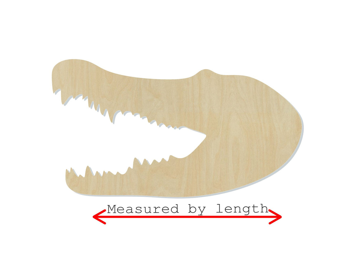Crocodile Head cutout wood blank cutouts DIY paint animal cutouts zoo animals #1394 - Multiple Sizes Available - Unfinished Cutout Shapes