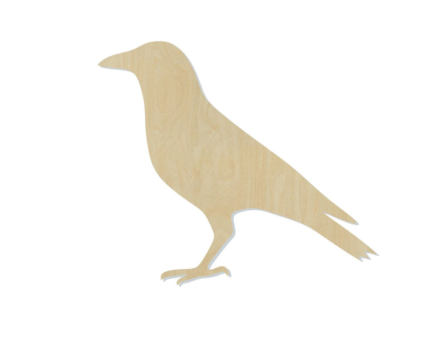 Crow cutout birds DIY paint animal cutouts zoo animals Paint kit #1397 - Multiple Sizes Available - Unfinished Cutout Shapes