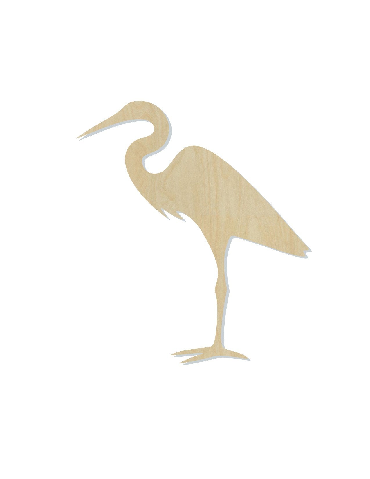 Egret Cutout Animal cutouts Farm zoo animals Pond Lakes DIY Paint kit #1430 - Multiple Sizes Available - Unfinished Cutout Shapes