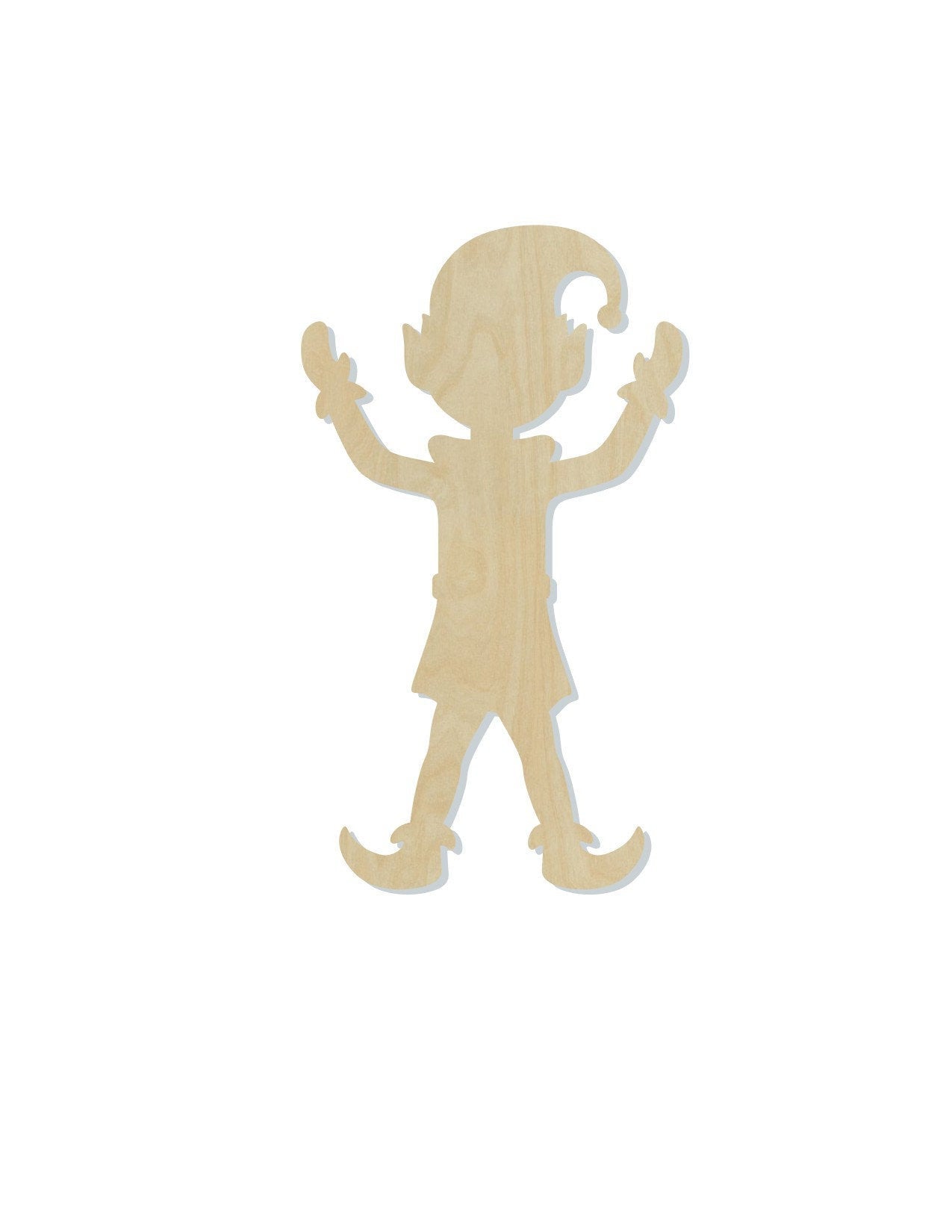Elf Cutout wood cutouts Christmas crafts DIY Paint kit Elves Holidays #1437 - Multiple Sizes Available - Unfinished Cutout Shapes
