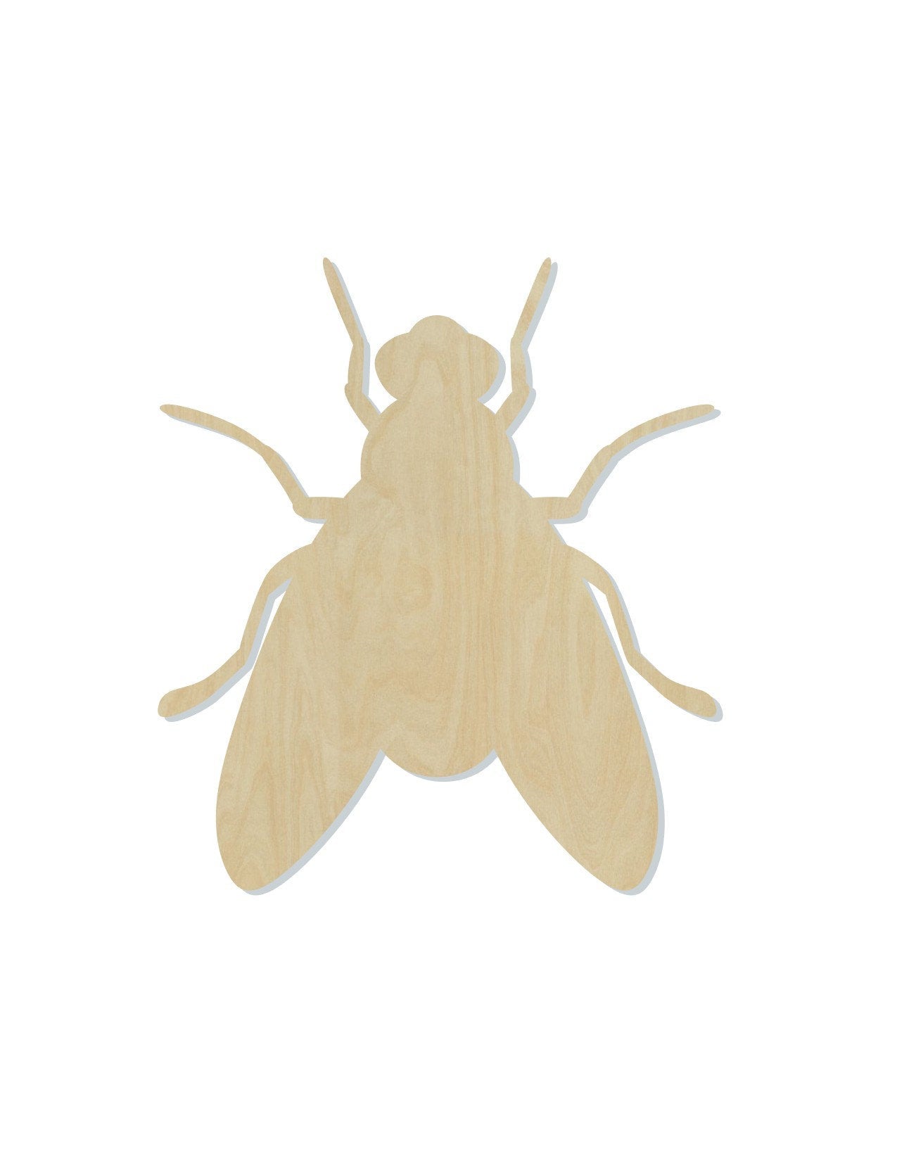 Fly wood cutouts Animal cutouts DIY Paint kit #1497 - Multiple Sizes Available - Unfinished Wood Cutout Shapes