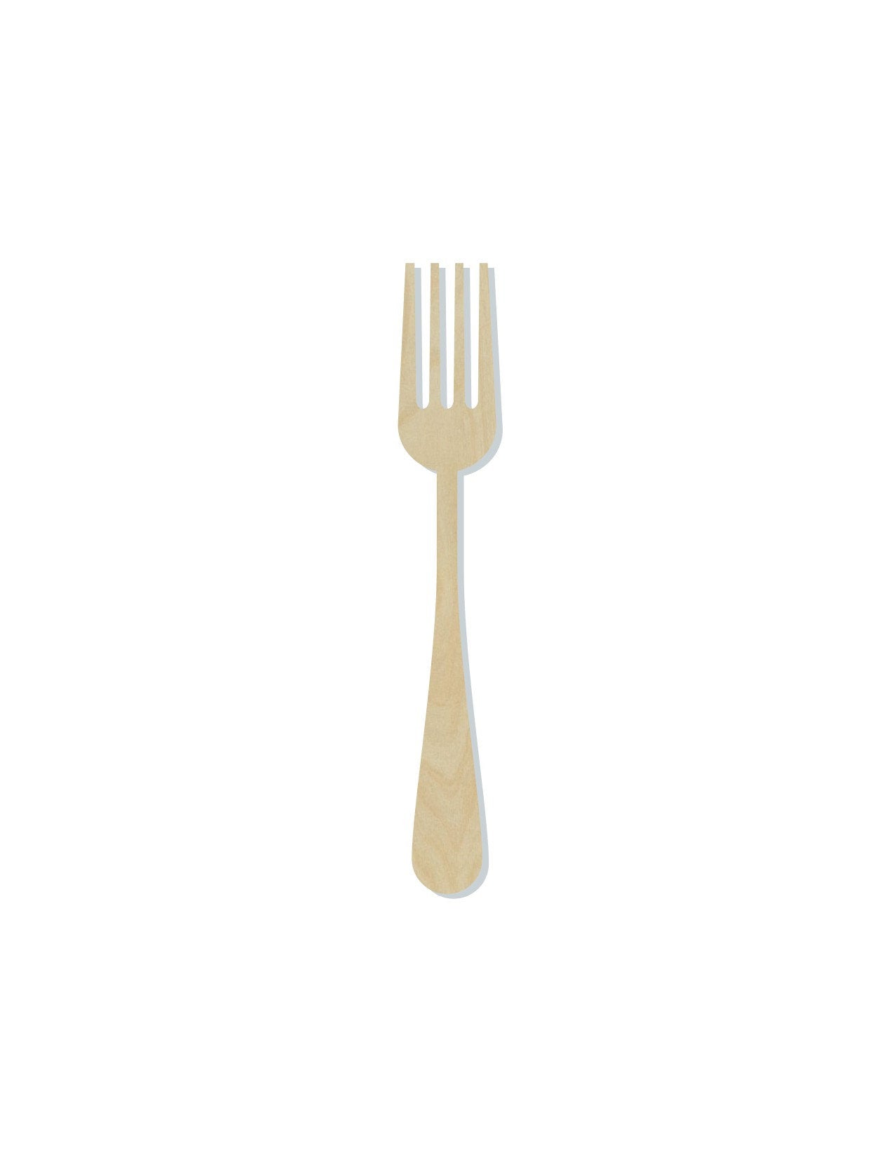Fork wood cutouts Kitchen Decor Pantry Food DIY Paint kit #1506 - Multiple Sizes Available - Unfinished Wood Cutout Shapes