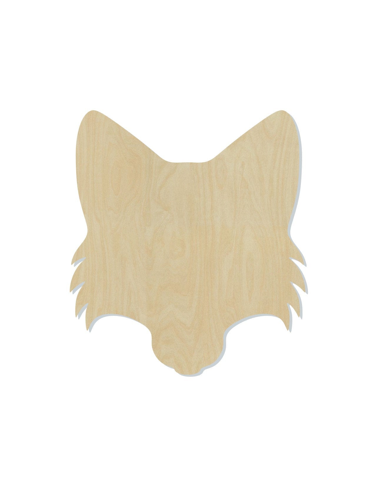 Fox Face wood cutouts Animal cutouts zoo animals wild animals DIY paint kit #1508 - Multiple Sizes Available - Unfinished Wood Cutout Shapes