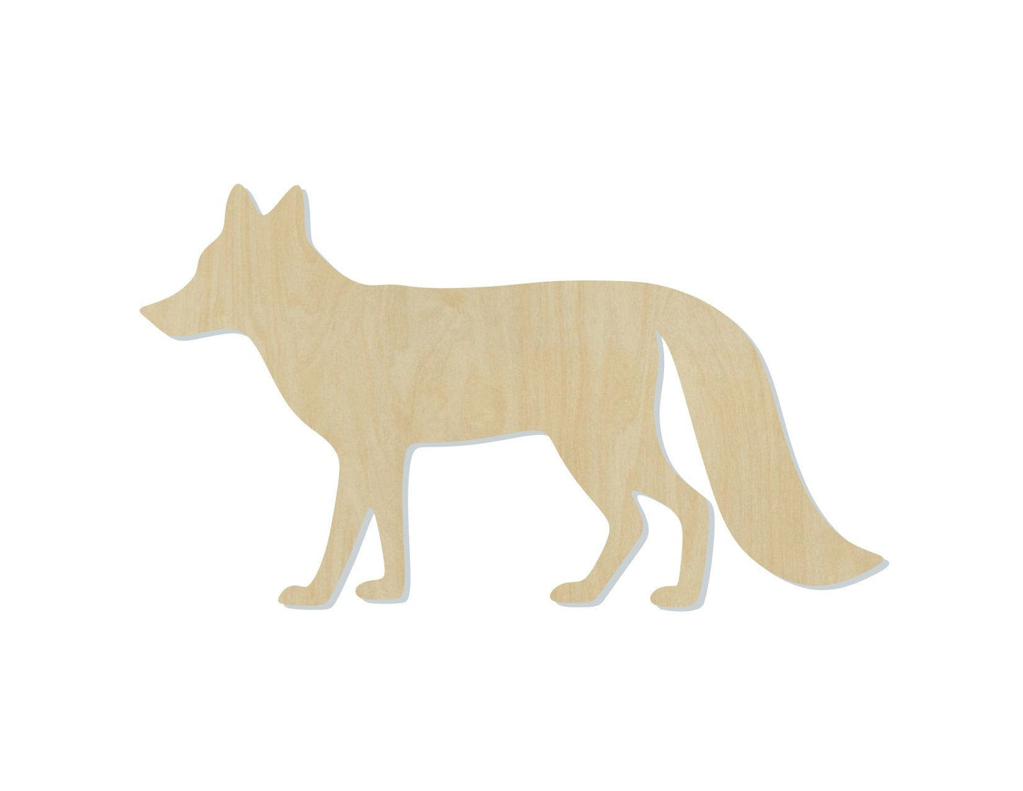 Fox wood cutouts Animal cutouts Zoo animals wild animals DIY paint kit #1509 - Multiple Sizes Available - Unfinished Wood Cutout Shapes